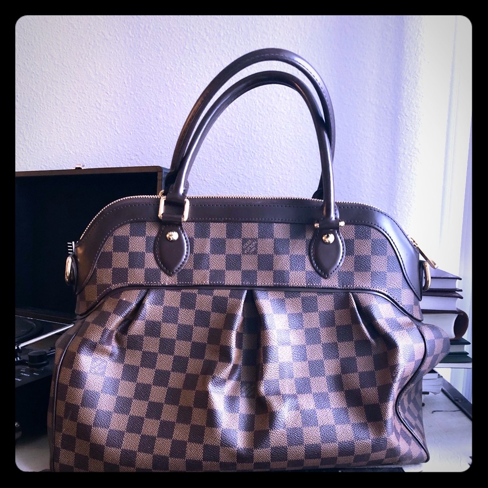 Louis VUITTON Trevi Damier canvas satchel, Brown